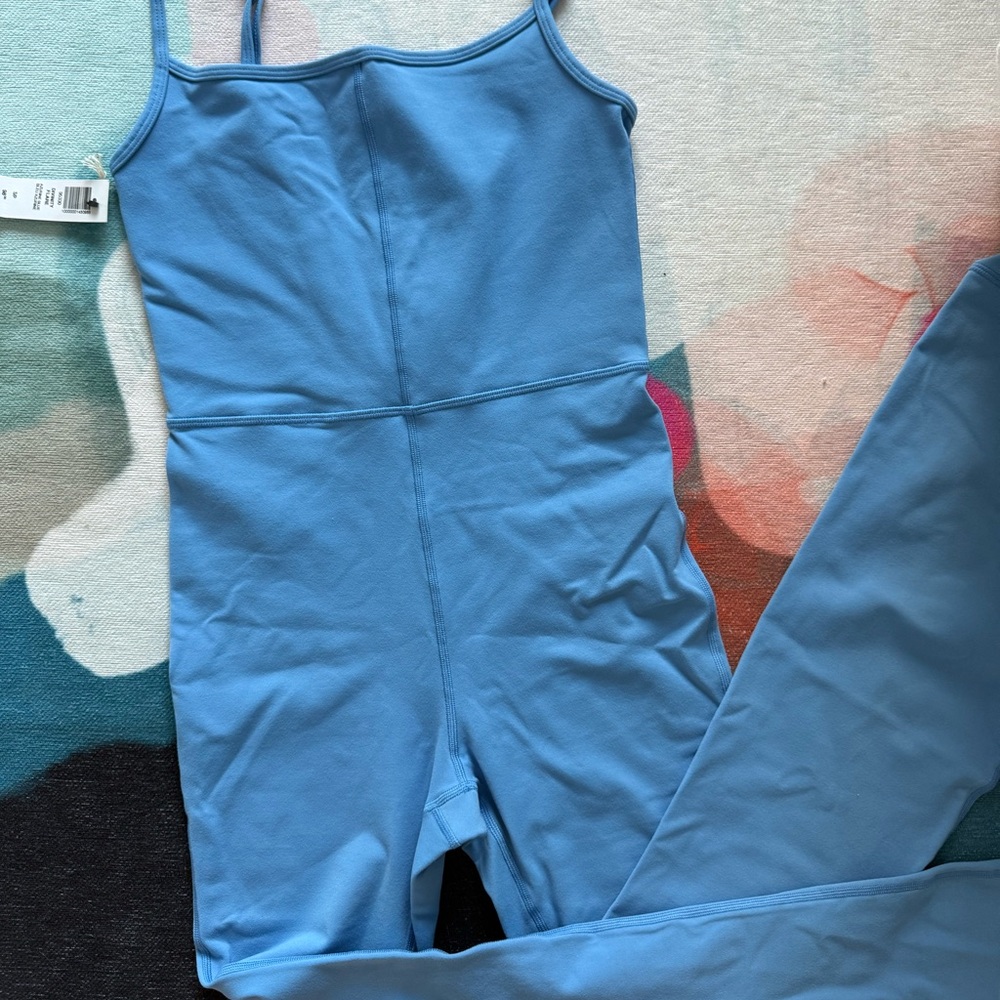 Aritzia Light Blue Spaghetti-Strap Jumpsuit